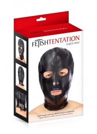 Маска-шлем с прорезями для глаз и рта - Fetish Tentation - купить с доставкой в Находке