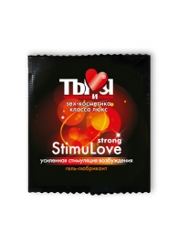 Разогревающий гель-лубрикант Stimulove Strong в одноразовой упаковке - 4 гр. - Биоритм - купить с доставкой в Находке