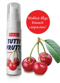 Гель-смазка Tutti-frutti с вишнёвым вкусом - 30 гр. - Биоритм - купить с доставкой в Находке