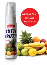 Гель-смазка Tutti-frutti со вкусом тропических фруктов - 30 гр. - Биоритм - купить с доставкой в Находке