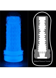 Светящийся в темноте мастурбатор Lumino Play Masturbator Ribbed - Lovetoy - в Находке купить с доставкой