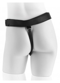 Страпон с телесной насадкой 7  Uncut with Strap on Harness - 18 см. - Pipedream - купить с доставкой в Находке