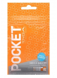 Карманный мастурбатор HEXA-BRICK - Tenga - в Находке купить с доставкой