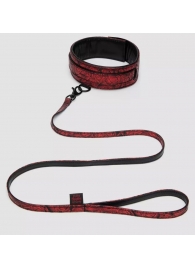 Стильный ошейник с поводком Reversible Faux Leather Collar and Lead - Fifty Shades of Grey - купить с доставкой в Находке