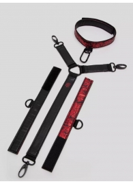 Ошейник с наручниками Reversible Faux Leather Collar and Wrist - Fifty Shades of Grey - купить с доставкой в Находке