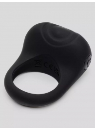 Черное эрекционное виброкольцо Sensation Rechargeable Vibrating Love Ring - Fifty Shades of Grey - в Находке купить с доставкой