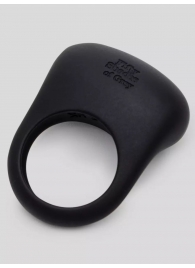 Черное эрекционное виброкольцо Sensation Rechargeable Vibrating Love Ring - Fifty Shades of Grey - в Находке купить с доставкой