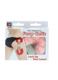 Металлические наручники с розовой меховой опушкой METAL HANDCUFF WITH PLUSH PINK - Dream Toys - купить с доставкой в Находке