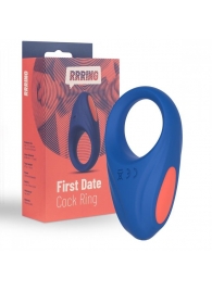 Синее эрекционное кольцо RRRING First Date Cock Ring - FeelzToys - в Находке купить с доставкой