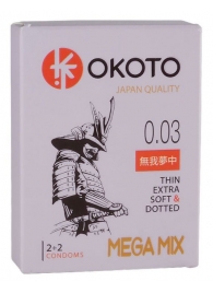 Набор из 4 презервативов OKOTO MegaMIX - Sitabella - купить с доставкой в Находке