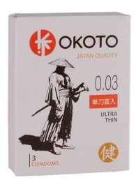 Ультратонкие презервативы OKOTO Ultra Thin - 3 шт. - Sitabella - купить с доставкой в Находке