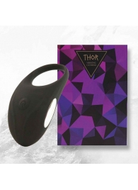 Черное эрекционное виброкольцо Thor Cockring - FeelzToys - в Находке купить с доставкой