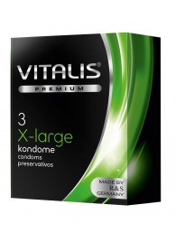 Презервативы увеличенного размера VITALIS PREMIUM x-large - 3 шт. - Vitalis - купить с доставкой в Находке