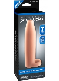 Телесная насадка Real Feel Enhancer XL - 17 см. - Pipedream - в Находке купить с доставкой