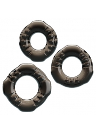 Набор из 3 эластичных дымчатых эрекционных колец - Baile - в Находке купить с доставкой