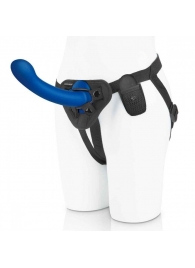 Синяя насадка Remote Control P-Spot G-Spot с черными трусиками - 20 см. - Pegasus - купить с доставкой в Находке