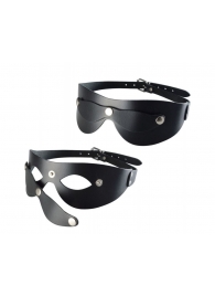 Черная кожаная маска  Новичок - Sitabella - купить с доставкой в Находке