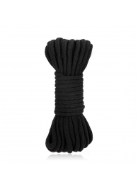 Черная хлопковая веревка для связывания Bondage Rope - 10 м. - Lux Fetish - купить с доставкой в Находке