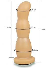 Телесная рельефная насадка Harness - 15,9 см. - LOVETOY (А-Полимер) - купить с доставкой в Находке