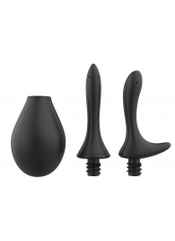 Черный анальный душ Nexus Anal Douche Set с 2 сменными насадками - Nexus Range - купить с доставкой в Находке