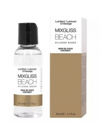 Смазка на силиконовой основе Mixgliss Beach - 50 мл. - Mixgliss - купить с доставкой в Находке