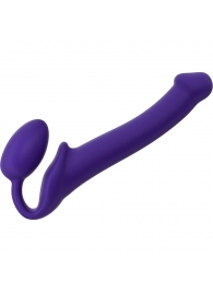 Фиолетовый безремневой страпон Silicone Bendable Strap-On - size M - Strap-on-me - купить с доставкой в Находке