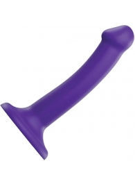 Фиолетовый фаллоимитатор-насадка Strap-On-Me Dildo Dual Density size S - 17 см. - Strap-on-me - купить с доставкой в Находке