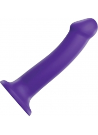 Фиолетовый фаллоимитатор-насадка Strap-On-Me Dildo Dual Density size L - 19 см. - Strap-on-me - купить с доставкой в Находке