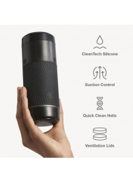 Черный мастурбатор с контролем всасывания Arcwave Pow Stroker - Arcwave - в Находке купить с доставкой