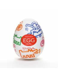 Мастурбатор-яйцо Keith Haring EGG STREET - Tenga - в Находке купить с доставкой