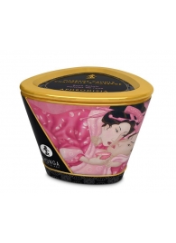 Массажная свеча Rose Petals с ароматом розы - 170 мл. - Shunga - купить с доставкой в Находке
