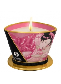 Массажная свеча Rose Petals с ароматом розы - 170 мл. - Shunga - купить с доставкой в Находке