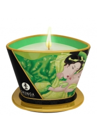 Массажная свеча Exotic Green Tea с ароматом зелёного чая - 170 мл. - Shunga - купить с доставкой в Находке