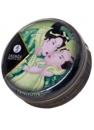Массажная свеча Exotic Green Tea с ароматом зелёного чая - 30 мл. - Shunga - купить с доставкой в Находке