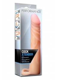 Телесная насадка на пенис Cock Xtender - 17,7 см. - Blush Novelties - в Находке купить с доставкой