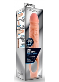 Телесная насадка на пенис 9 Inch Cock Sheath Extender - 22,2 см. - Blush Novelties - в Находке купить с доставкой