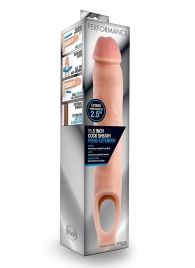 Телесная насадка на пенис 11.5 Inch Cock Sheath Penis Extender - 29,2 см. - Blush Novelties - в Находке купить с доставкой