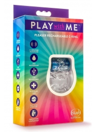 Фиолетовое эрекционное виброкольцо Pleaser Rechargeable C-Ring - Blush Novelties - в Находке купить с доставкой