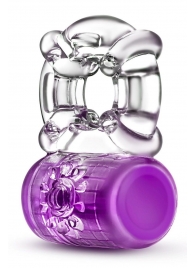 Фиолетовое эрекционное виброкольцо Pleaser Rechargeable C-Ring - Blush Novelties - в Находке купить с доставкой