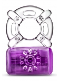 Фиолетовое эрекционное виброкольцо One Night Stand Vibrating C-Ring - Blush Novelties - в Находке купить с доставкой