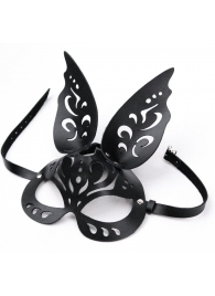 Черная ажурная маска  Зайка  с ушками - Crazy Handmade - купить с доставкой в Находке