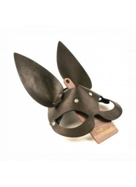 Черная гладкая маска  Зайка  с длинными ушками - Crazy Handmade - купить с доставкой в Находке