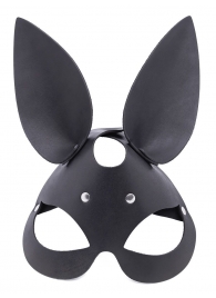 Черная гладкая маска  Зайка  с длинными ушками - Crazy Handmade - купить с доставкой в Находке