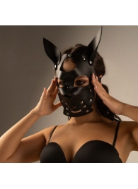 Черная маска  Собака  с ушками - Crazy Handmade - купить с доставкой в Находке