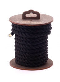 Черная хлопковая веревка для бондажа на катушке - 5 м. - Crazy Handmade - купить с доставкой в Находке