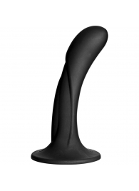 Черная изогнутая насадка Vac-U-Lock G-Spot - 16,5 см. - Doc Johnson - купить с доставкой в Находке
