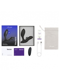 Черный анальный вибратор We-Vibe Vector+ - We-vibe - в Находке купить с доставкой