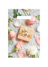 Полиэтиленовый пакет  Подарочек  с вырубной усиленной ручкой - 20 х 30 см. - Сима-Ленд - купить с доставкой в Находке