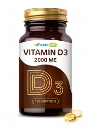 Пищевая добавка SuperCaps VITAMIN D3 2000 ME - 120 капсул - SuperCaps - купить с доставкой в Находке