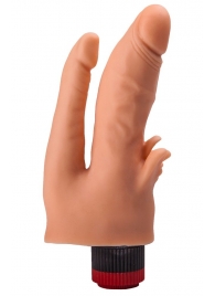 Двойной анально-вагинальный гелевый вибратор - 17 см. - LOVETOY (А-Полимер)